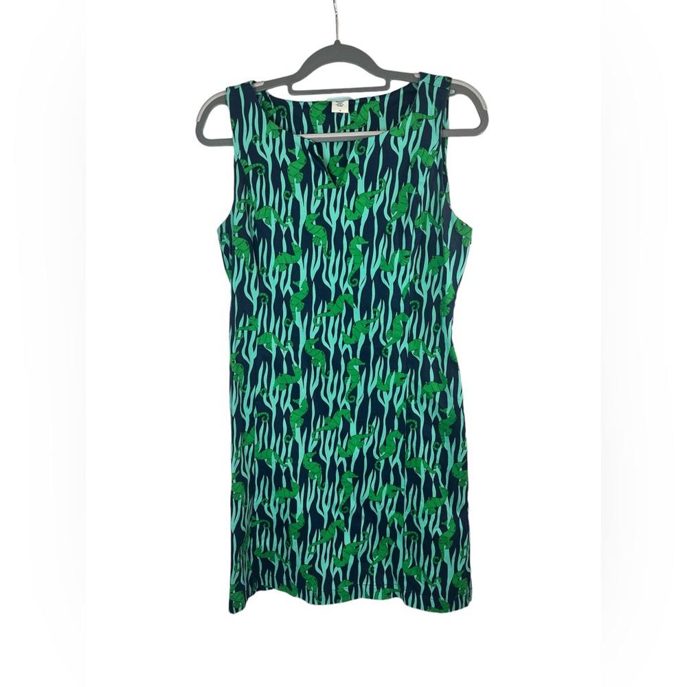 Haley and the‎ Hound seahorse print resort wear sleeveless dress size 8
